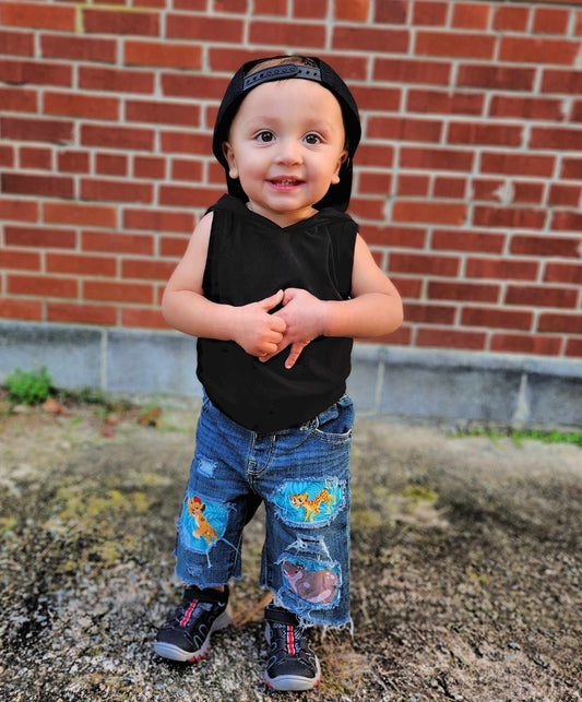 Lion King Boys Distressed Jeans