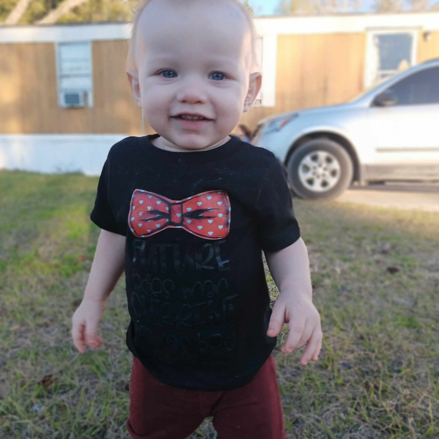 Future Ladies Man Currently Mama's Boy Valentines Boys Shirt