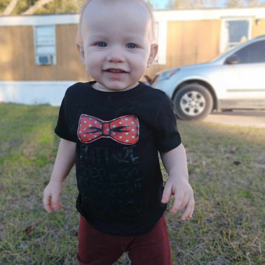 Future Ladies Man Currently Mama's Boy Valentines Boys Shirt