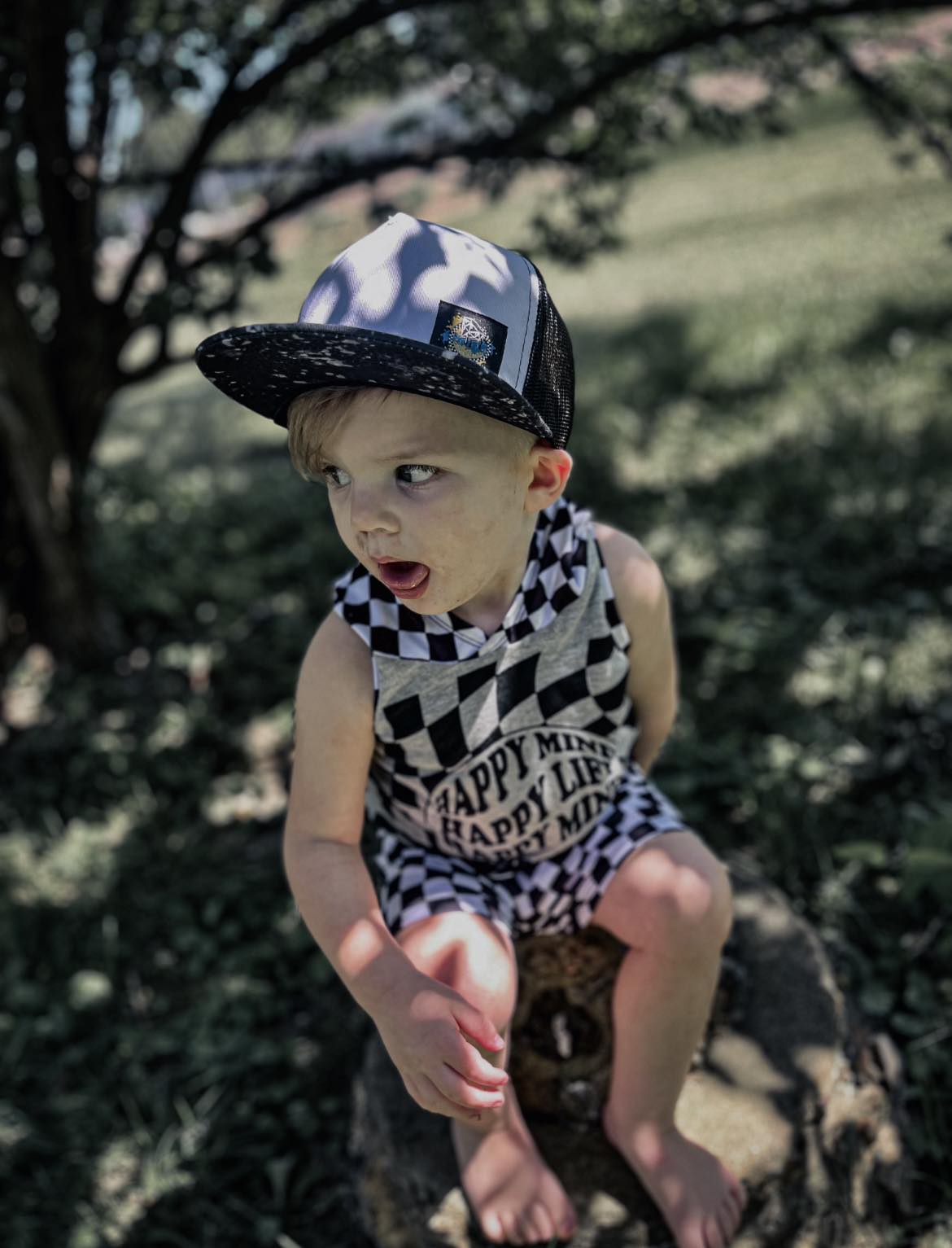 White Splatter Trucker Snapbacks RTS