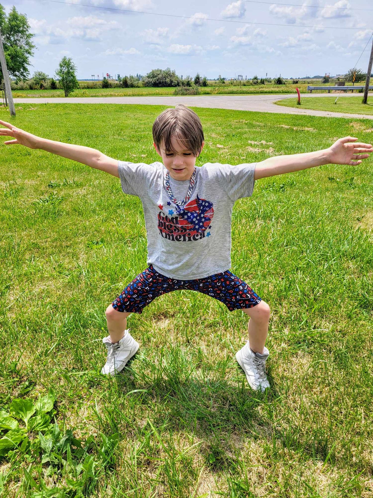 God Bless America 4th of July Shirt Boys Shirt Girls Shirt