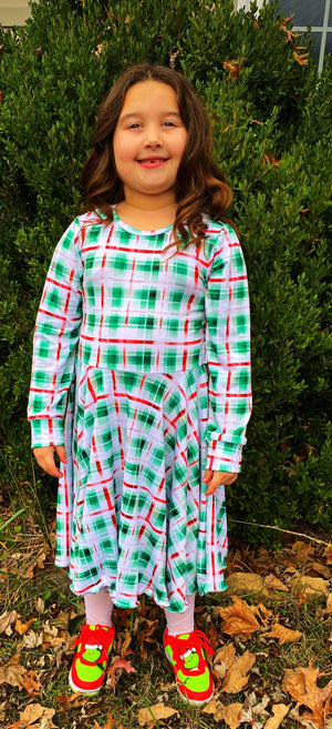 Water Color Plaid Christmas Handmade