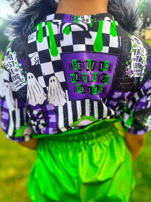 Beetlejuice Patchwork Halloween Handmade