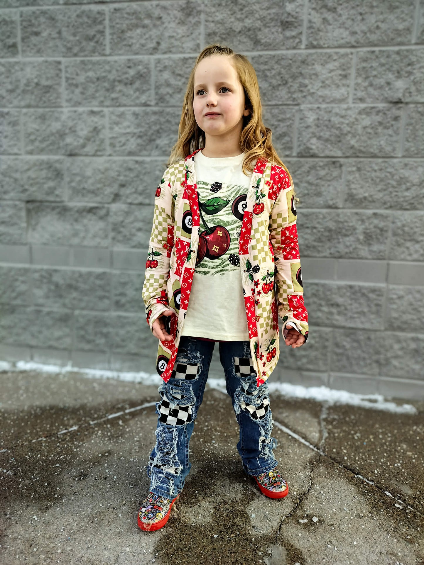 Checker Boys Distressed Jeans Girls Distressed Jeans