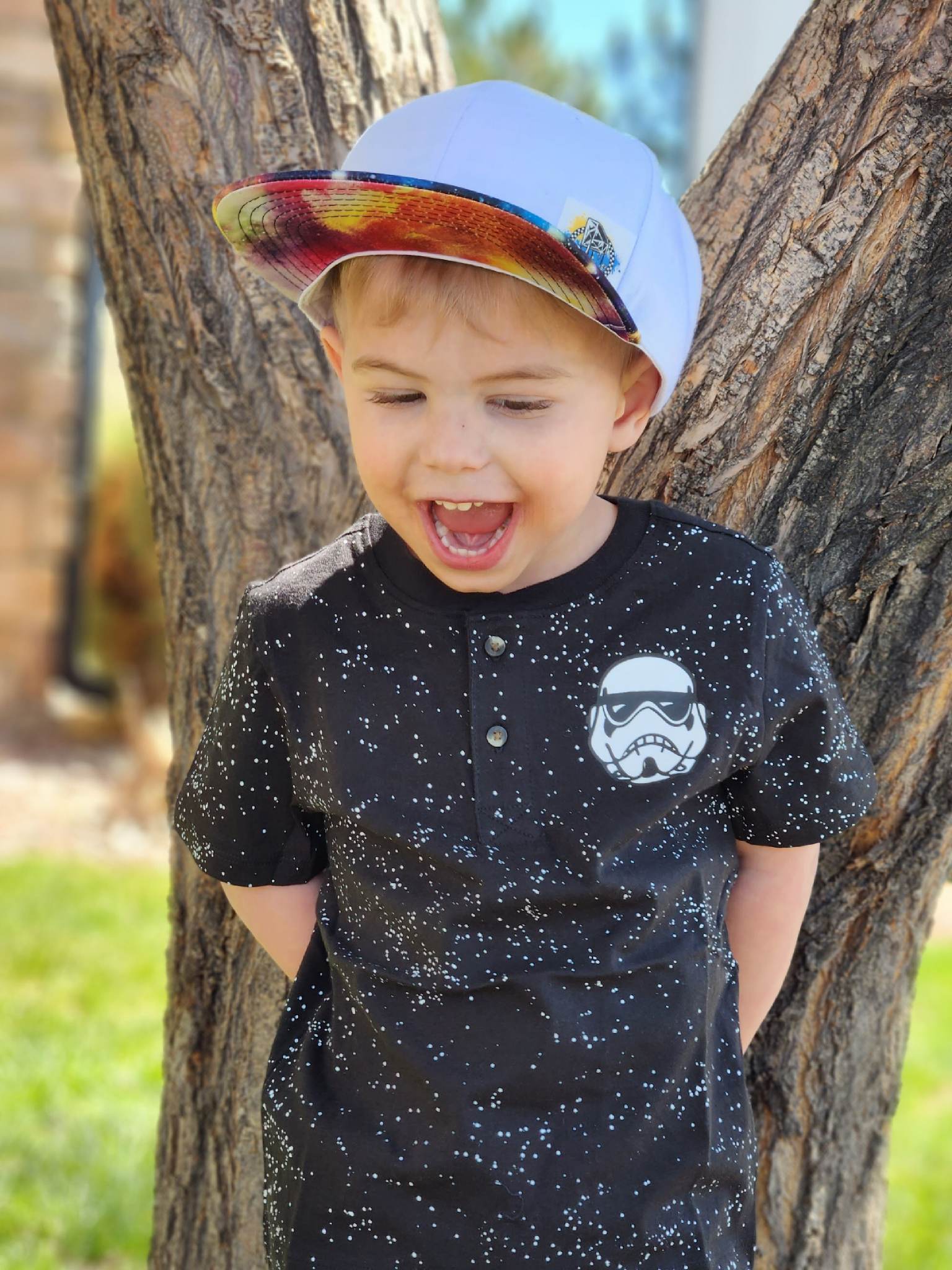 White & Moon Rocks Snapback