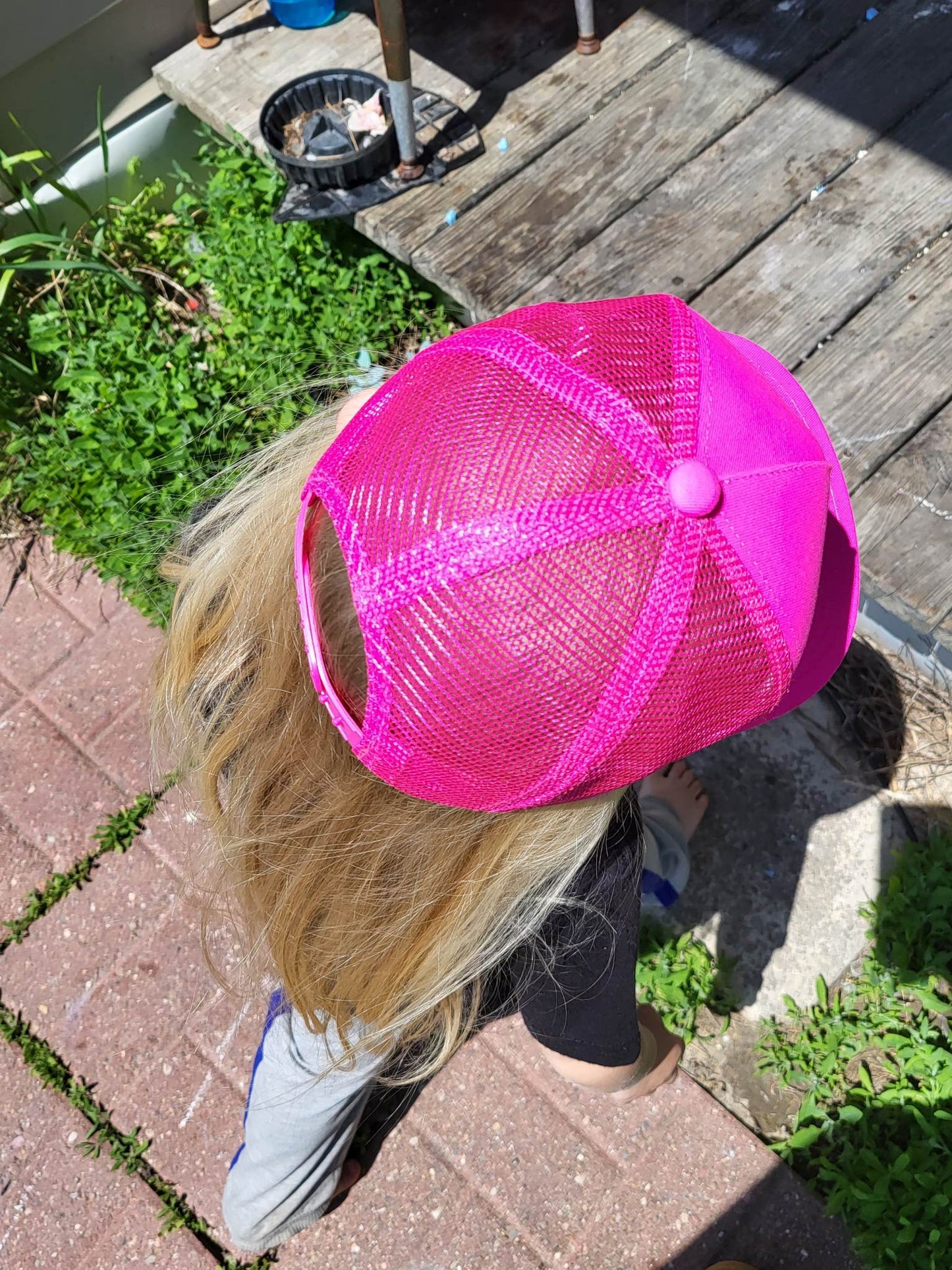 Neon Hot Pink Trucker Snapback Hat