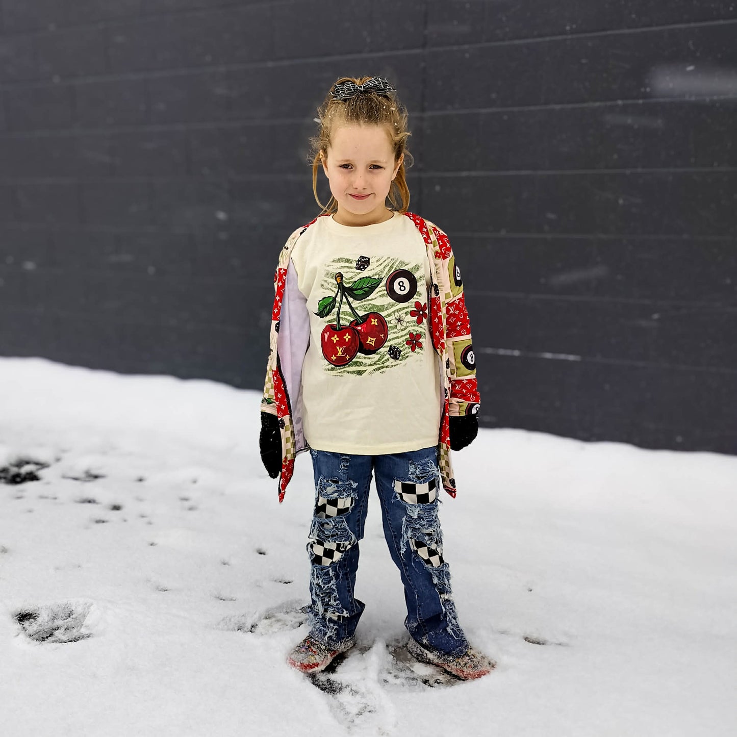 LV Cherry Boys Shirt Girls Shirt Ladies Shirt Mens Shirt