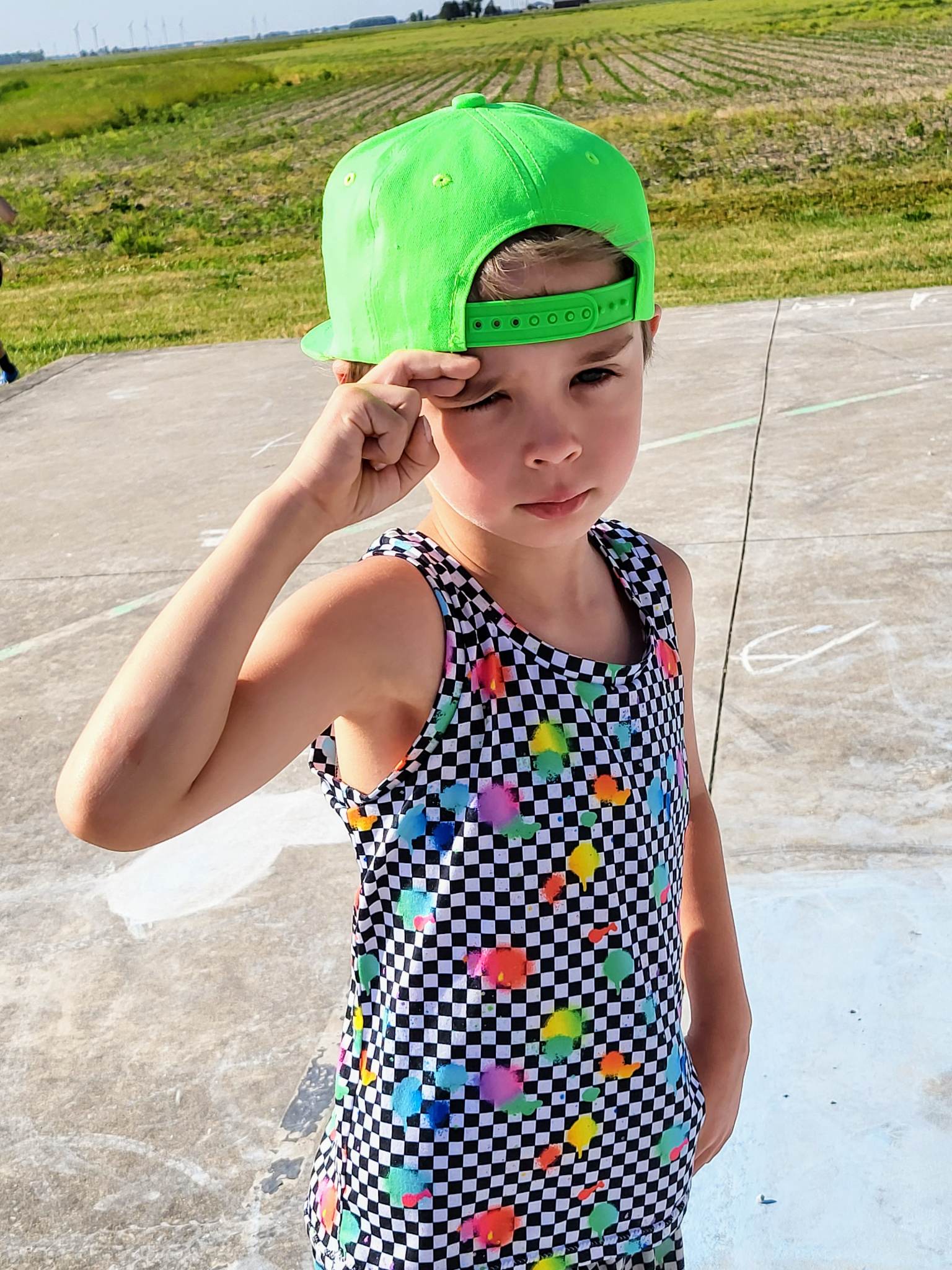 Neon Green Snapback Hat