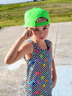 Neon Green Snapback Hat