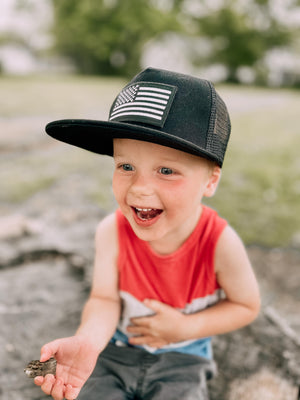 Black Flag Trucker Snapback Hat