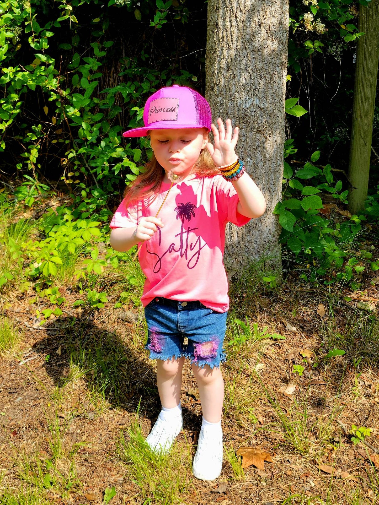 Neon Hot Pink Trucker Snapback Hat