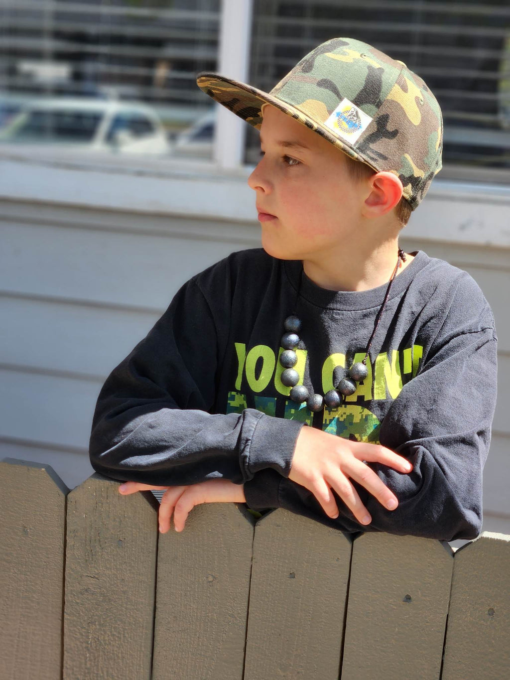 Green Camo Snapback Hat