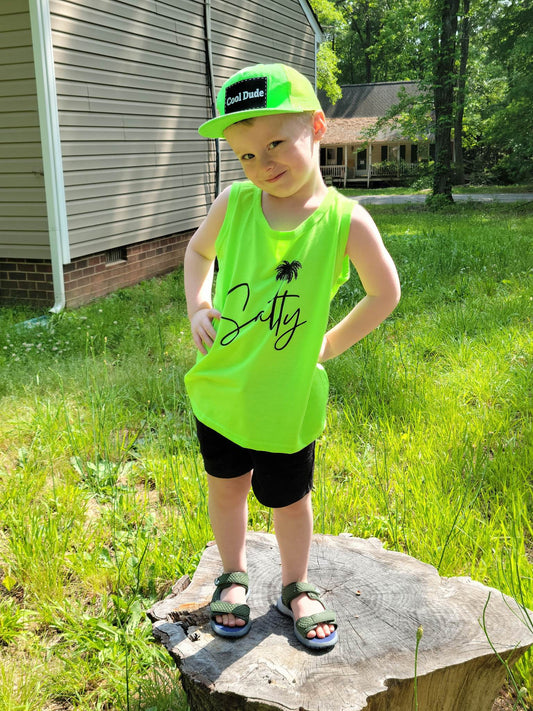 Neon Green Trucker Snapback Hat