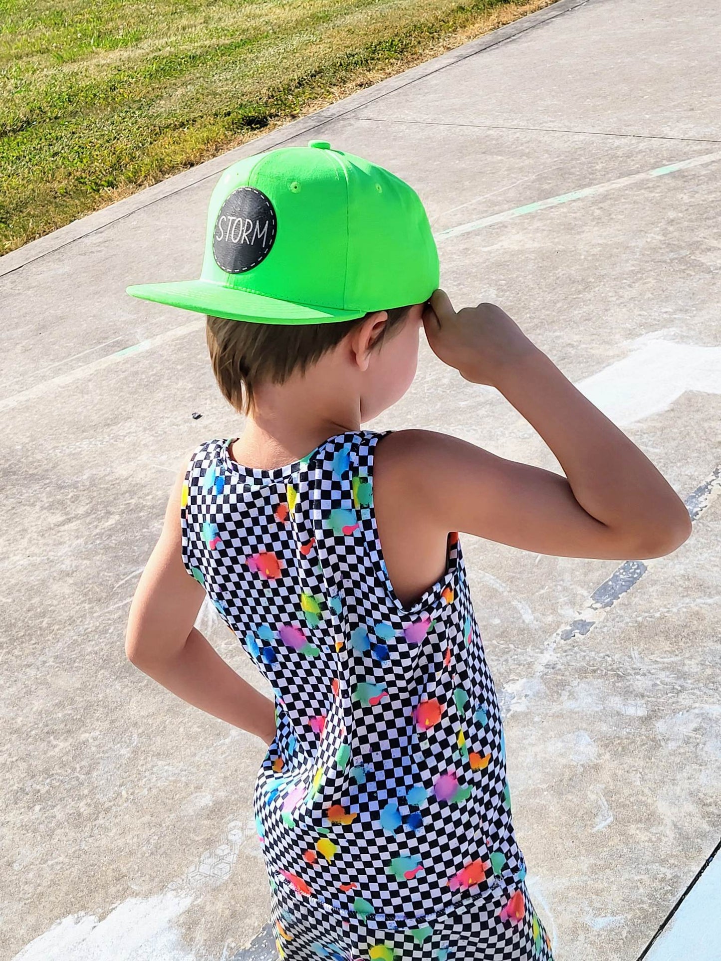 Neon Green Snapback Hat