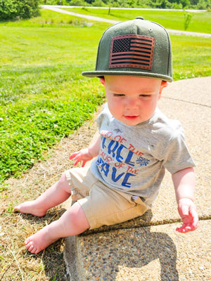 Olive Snapback Hat