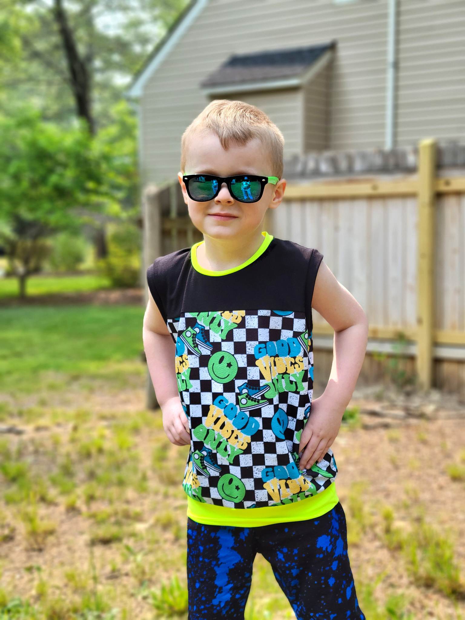 Neon Green Toddler Sunnies RTS