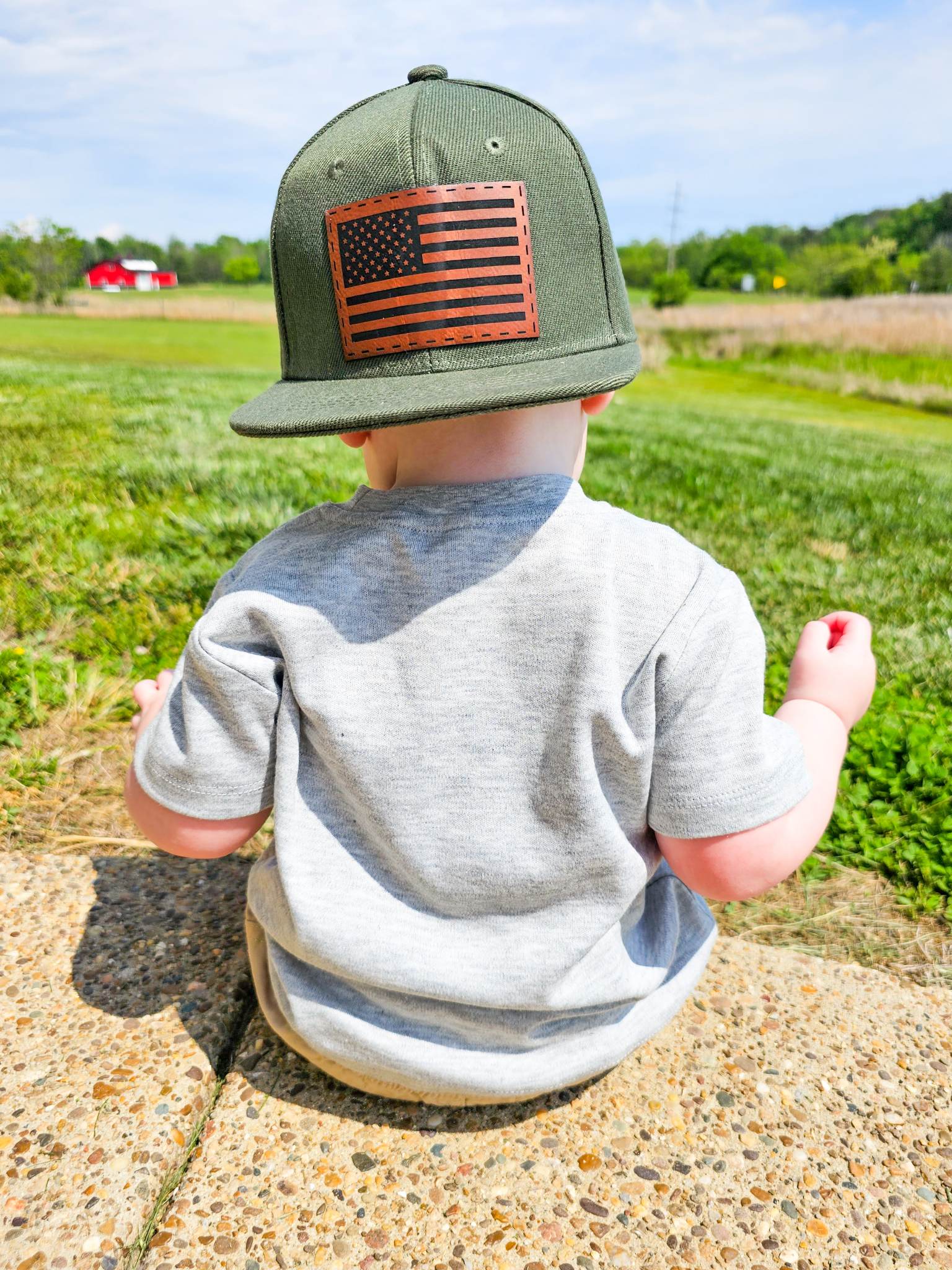 Olive Snapback Hat