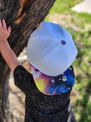 White & Moon Rocks Snapback