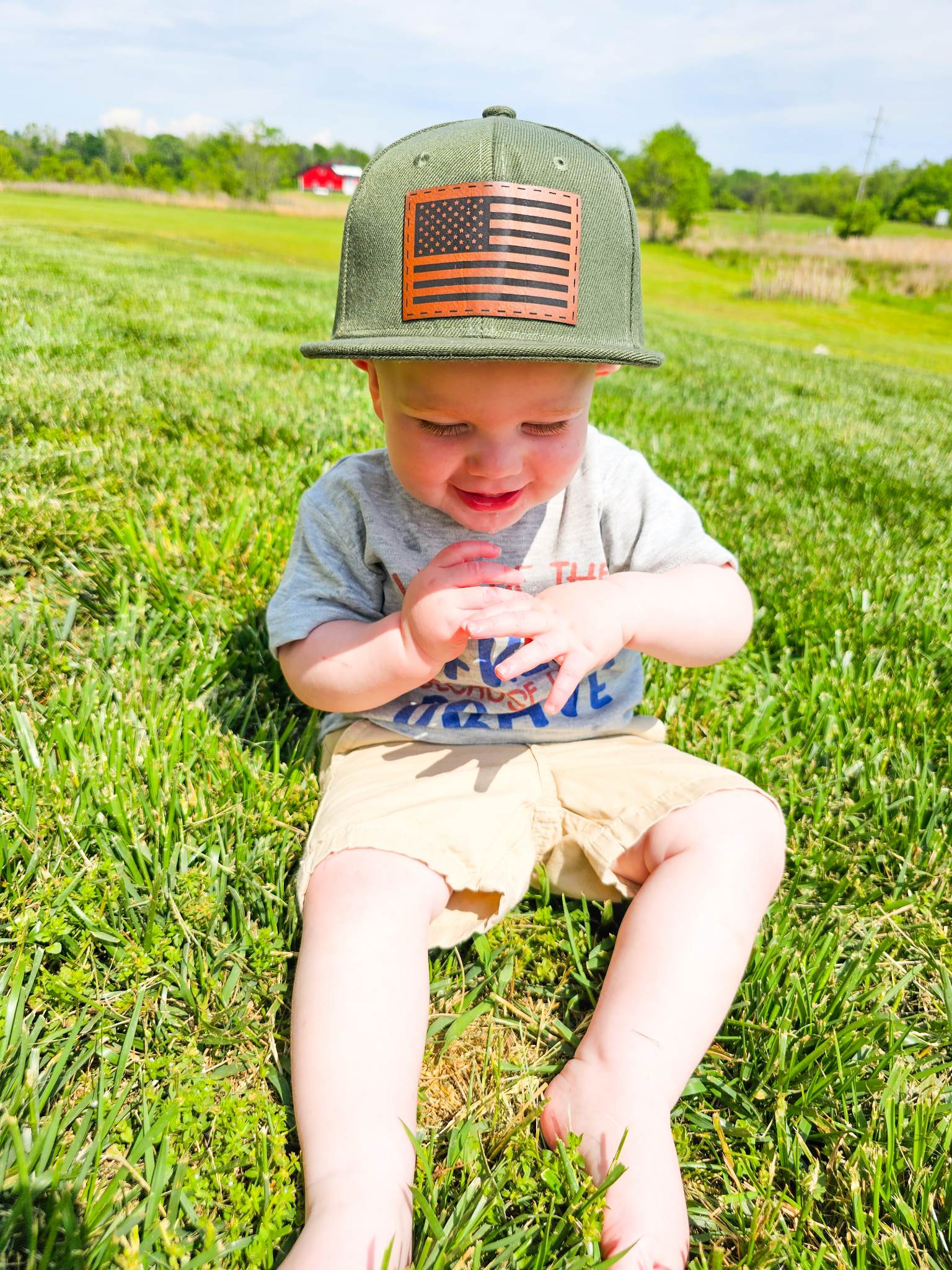 Olive Snapback Hat