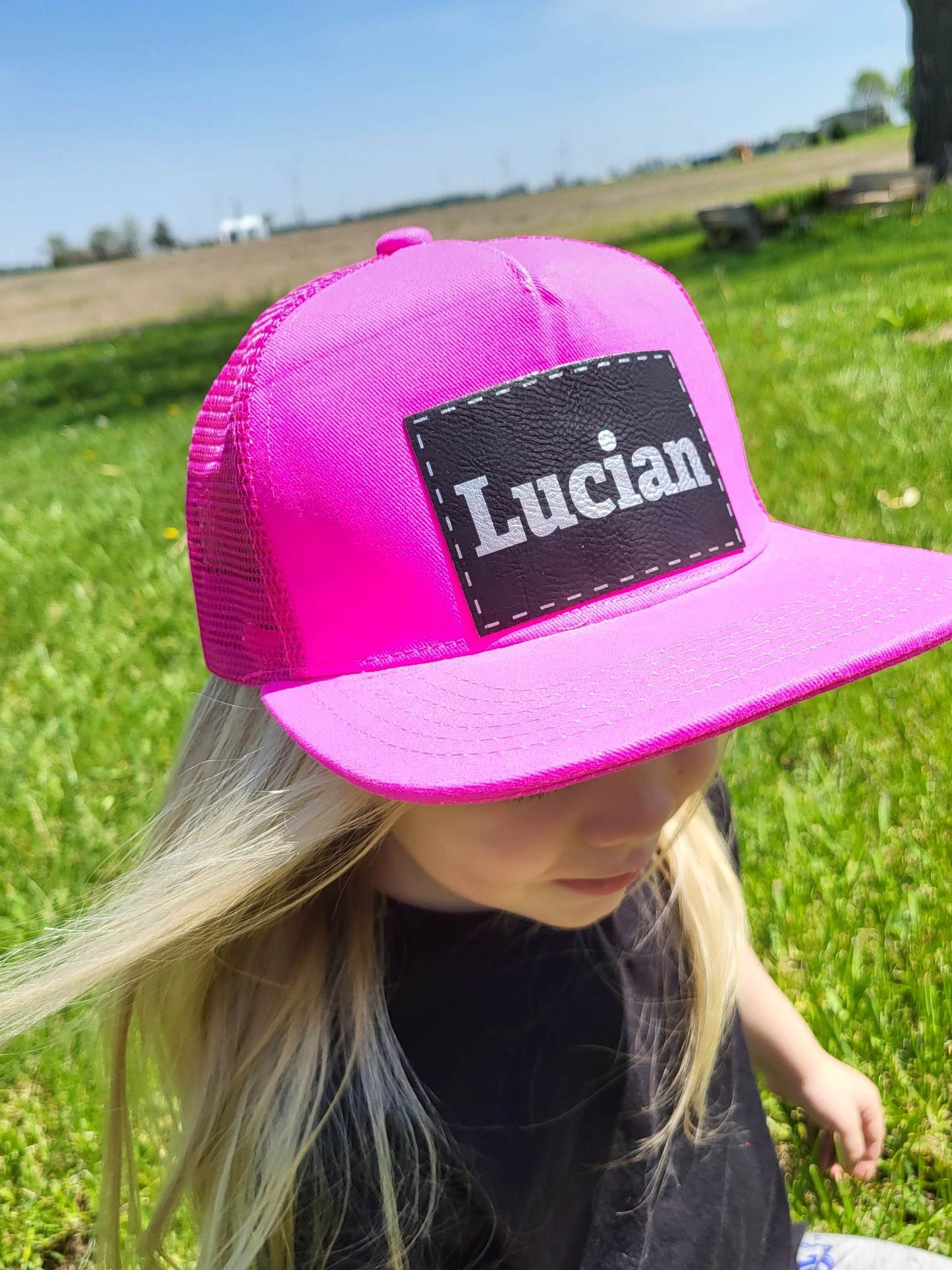 Neon Hot Pink Trucker Snapback Hat