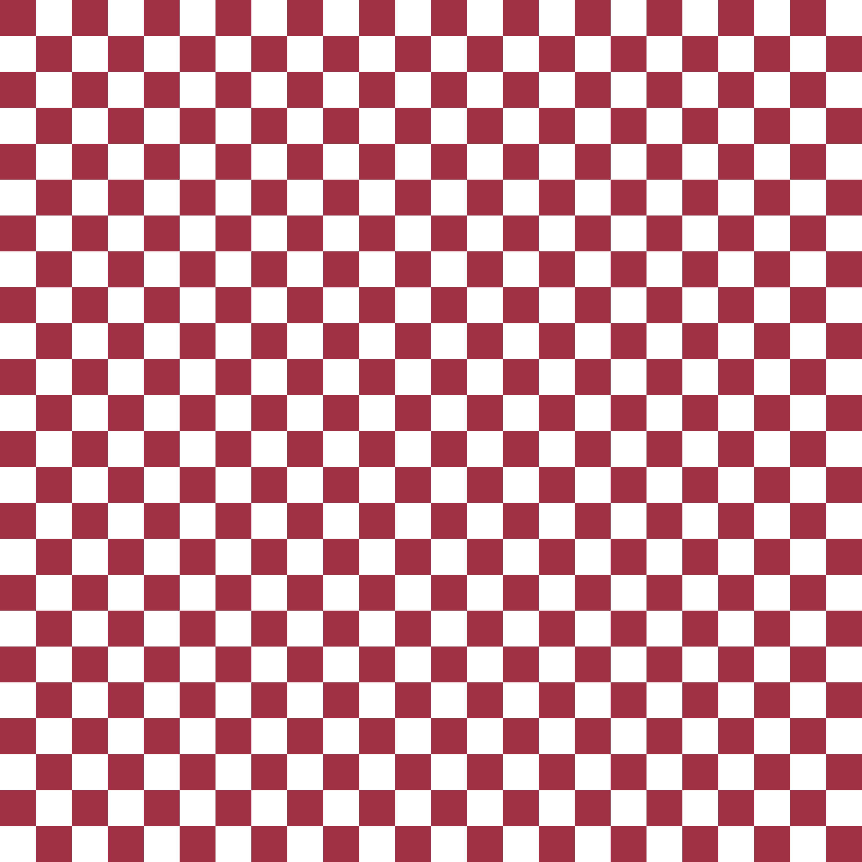 Fall Dark Red Checker Handmade