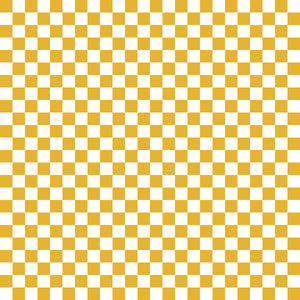 Fall Dark Yellow Checker Handmade