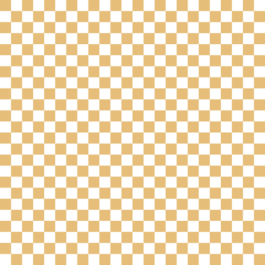 Fall Yellow Checker Handmade