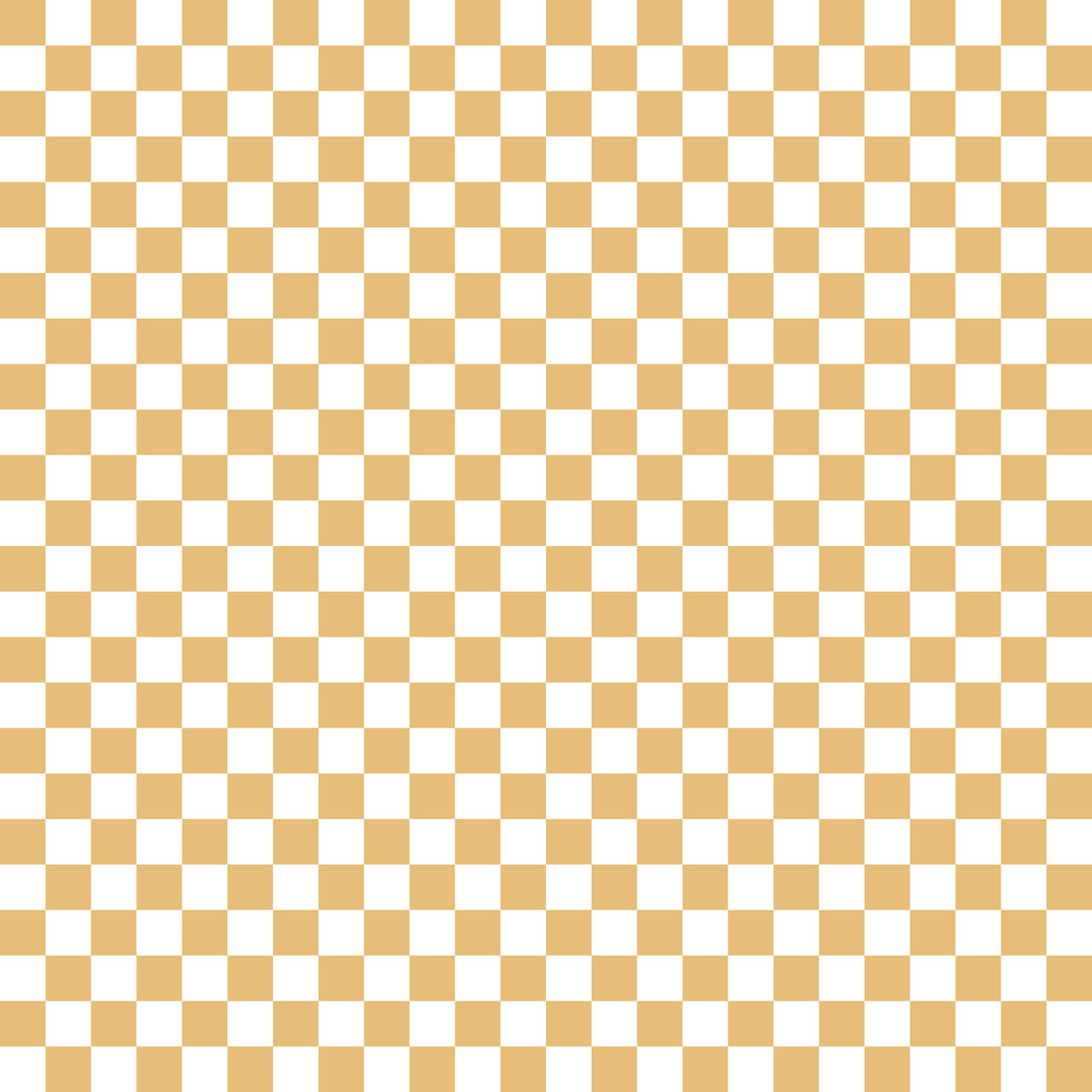 Fall Yellow Checker Handmade