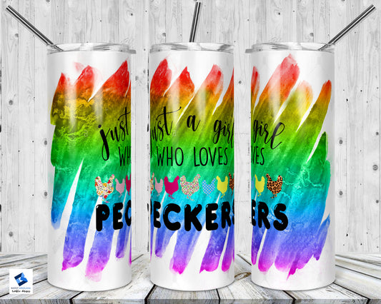 Just a girl who loves Peackers  Tumbler Mug