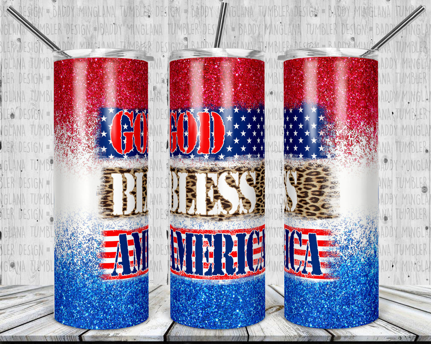 God Bless America Tumbler Mug