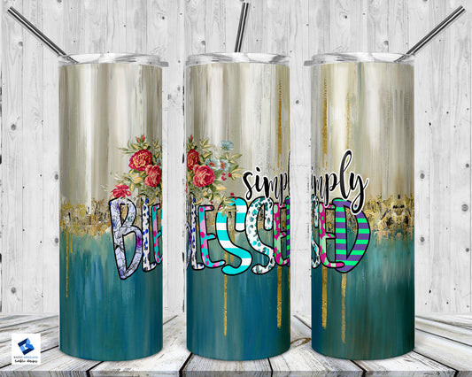 Simply Blessed Tumbler Mug