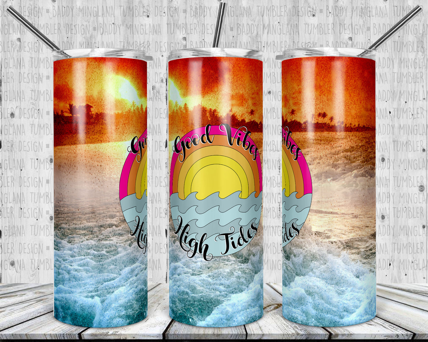 Good Vibes High Tide Tumbler Mug