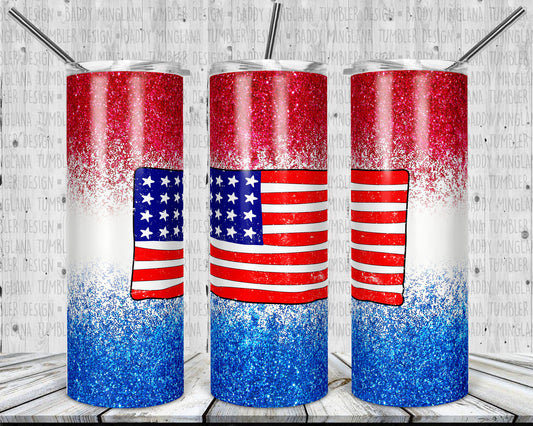 USA Flag Tumbler Mug