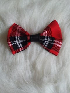 Red and Black Plaid Bow from peppermint Collection