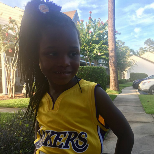 Girls Lakers Hair Bow