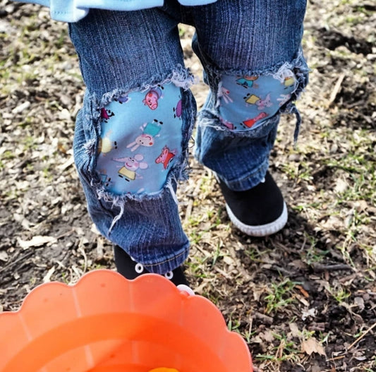 Peppa Pig Girls Distressed Jeans