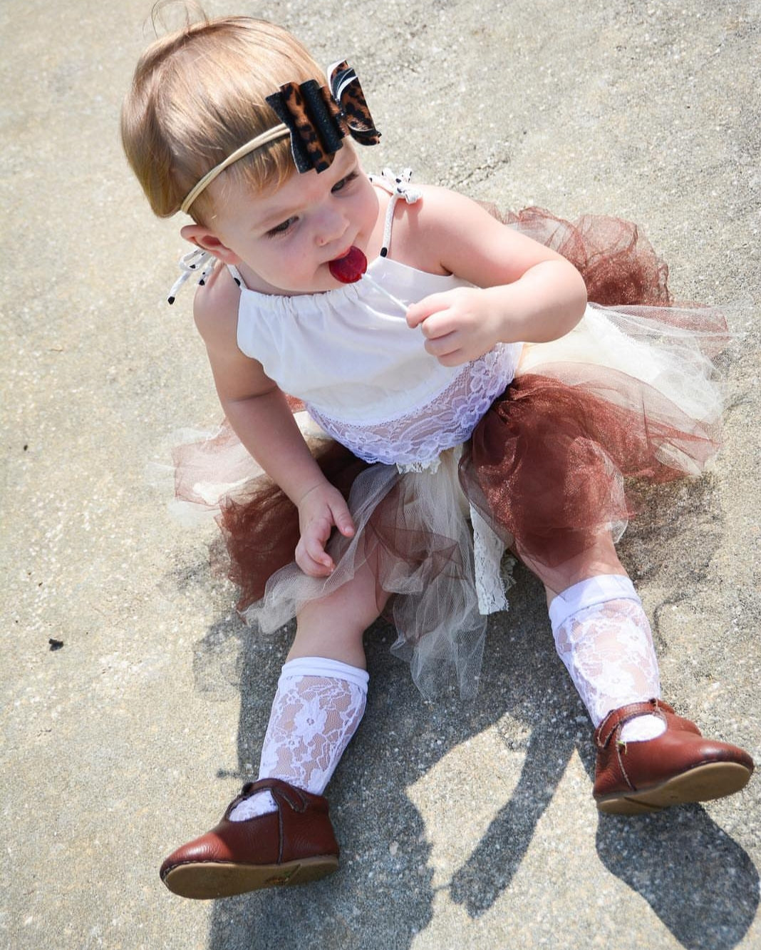 Ivory Lace, Brown, Tan Fall Tutu