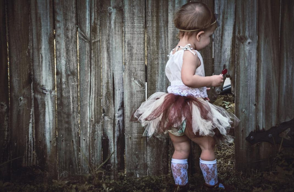 Ivory Lace, Brown, Tan Fall Tutu