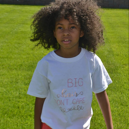 Big Hair Don't Care Girls Shirt