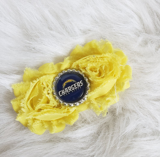 Chargers Football Bow