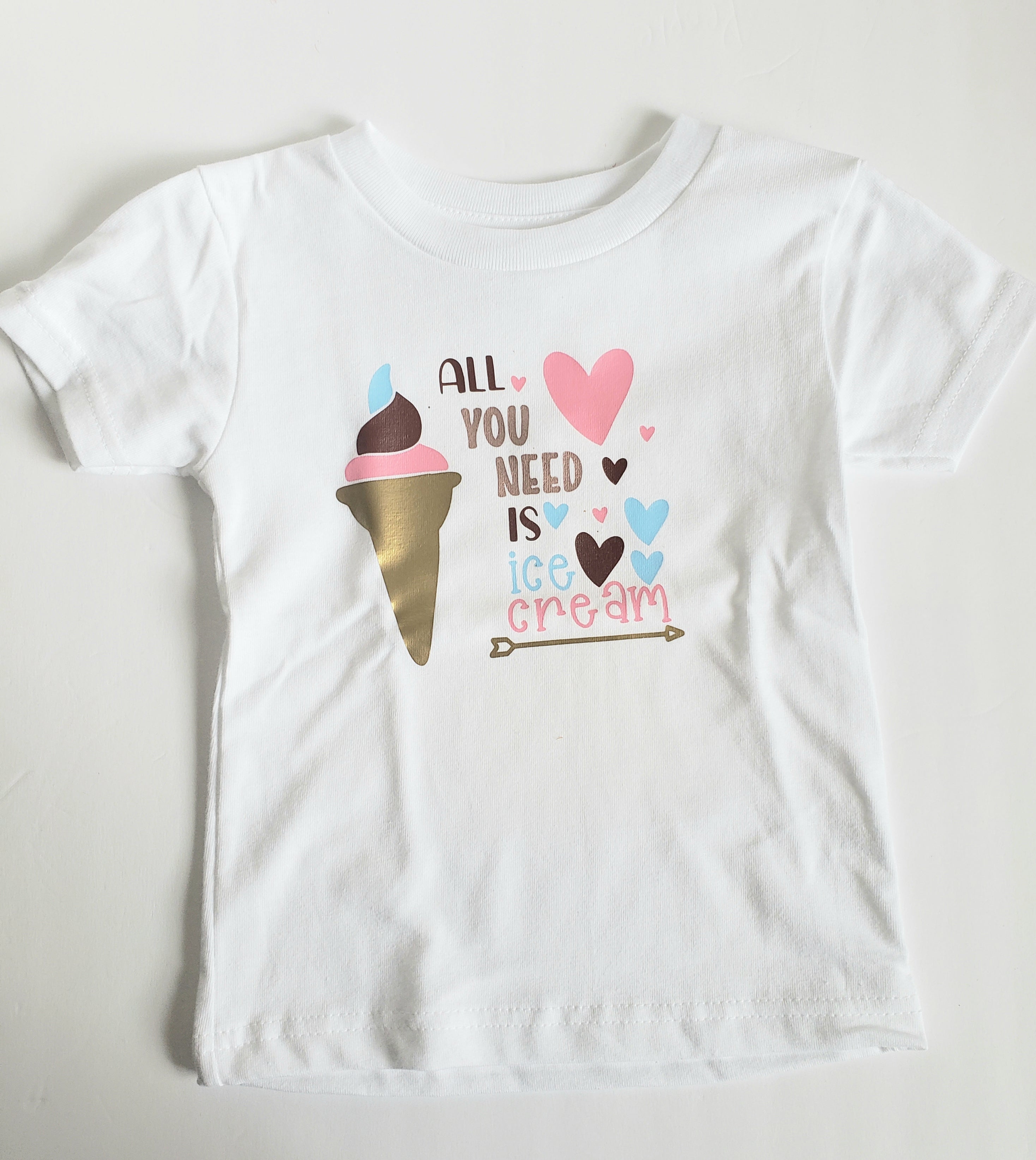 All you need is ice cream Girls Shirt