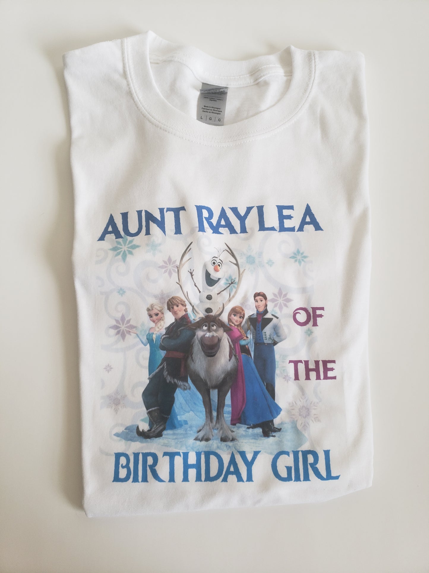 Mommy Daddy of Birthday Girl Frozen Ladies Shirt Mens Shirt