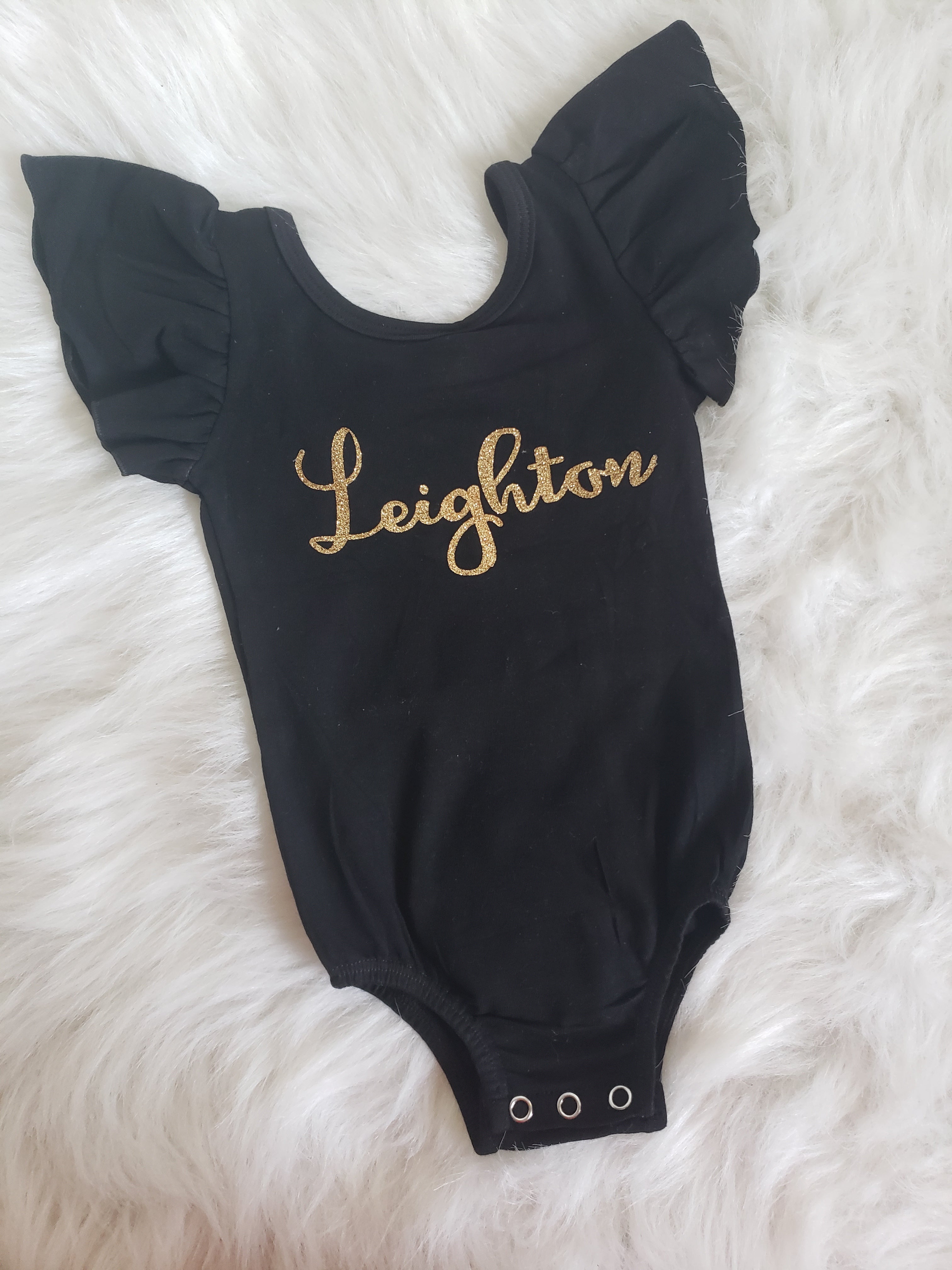 Personalized Name Flutter Leo Leotards