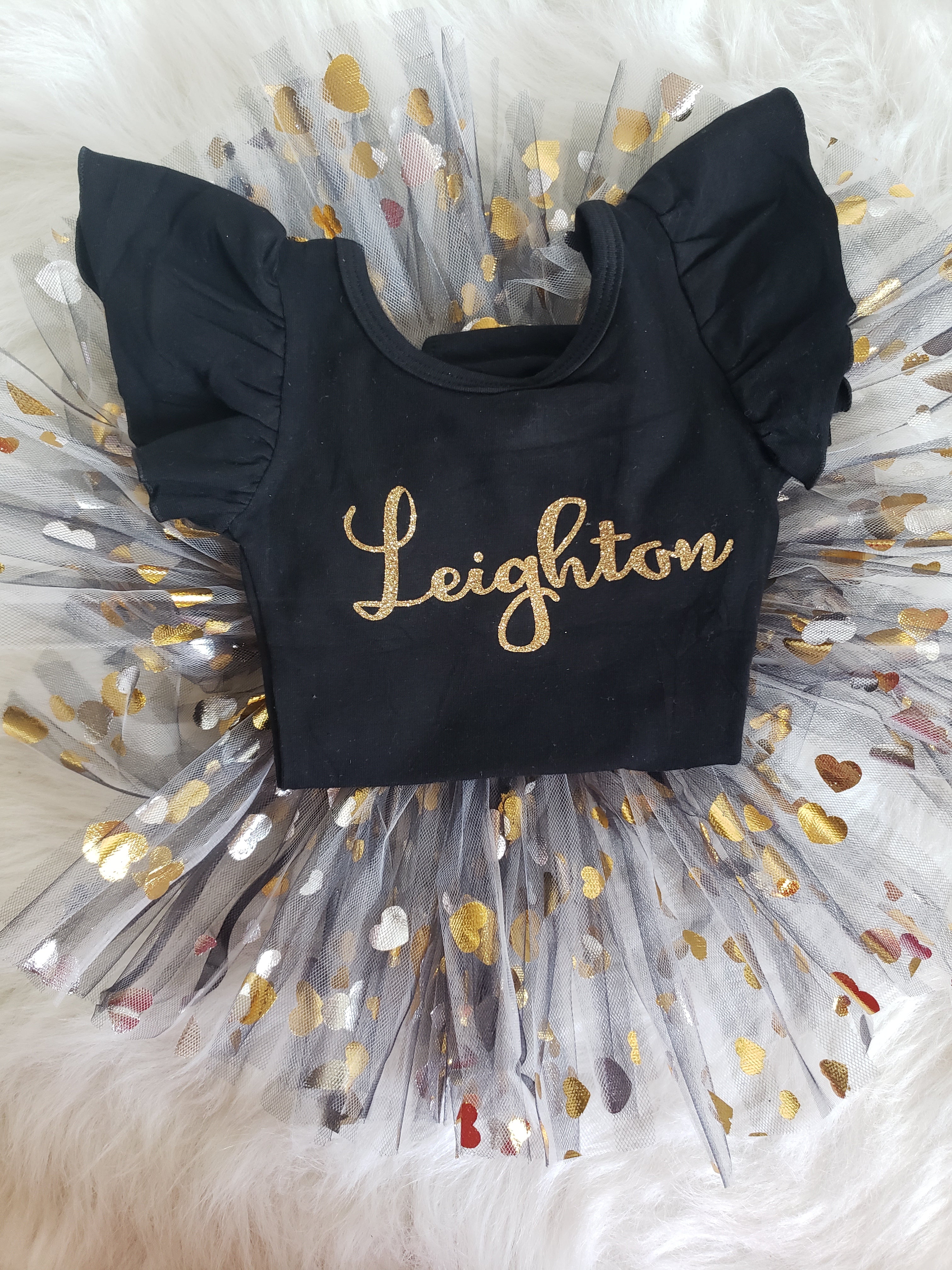 Personalized Name Flutter Leo Leotards