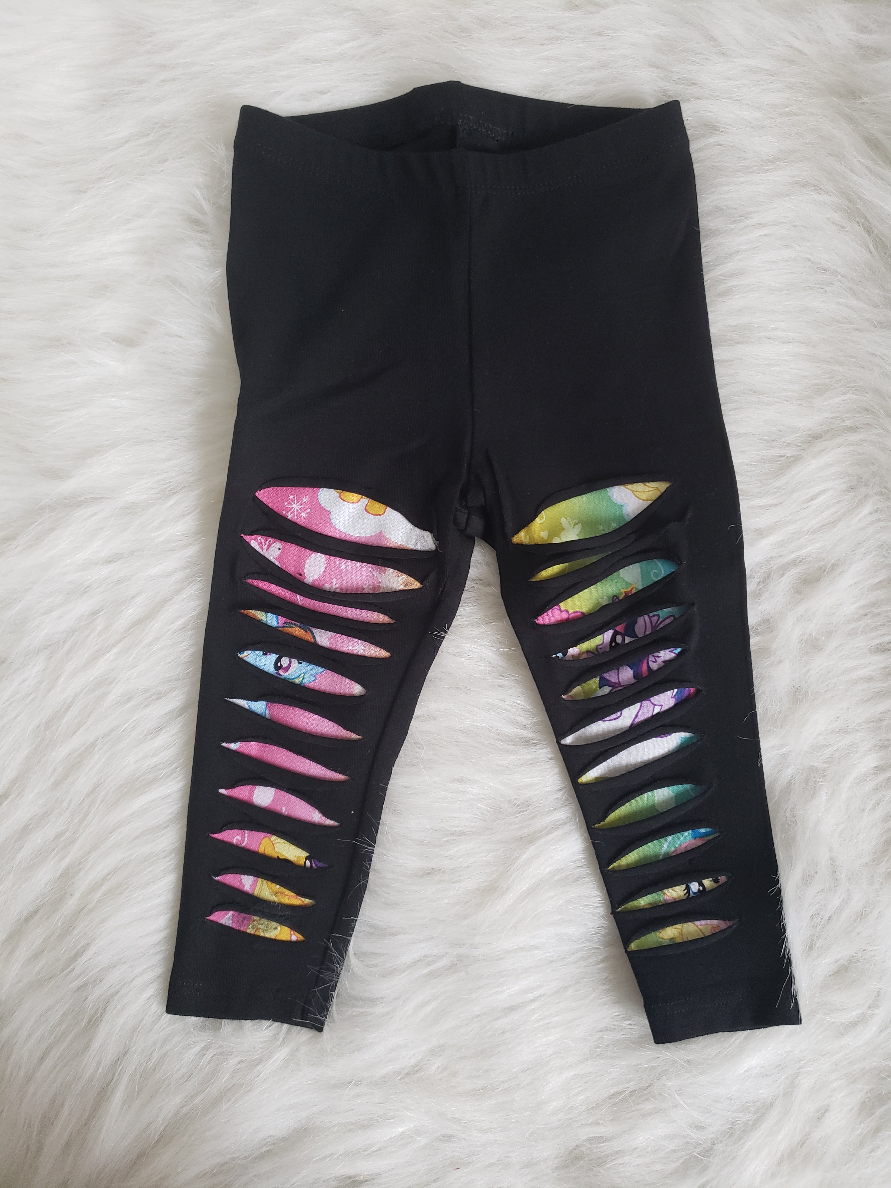 Girls My Little Pony Shredded Leggings