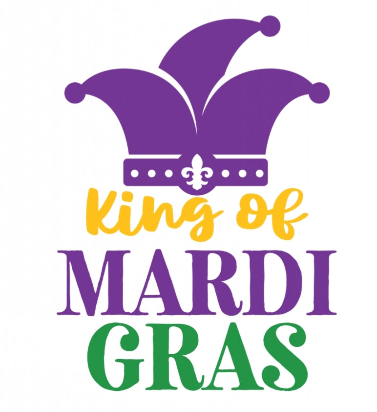 King of Mardi Gras Boys Shirt