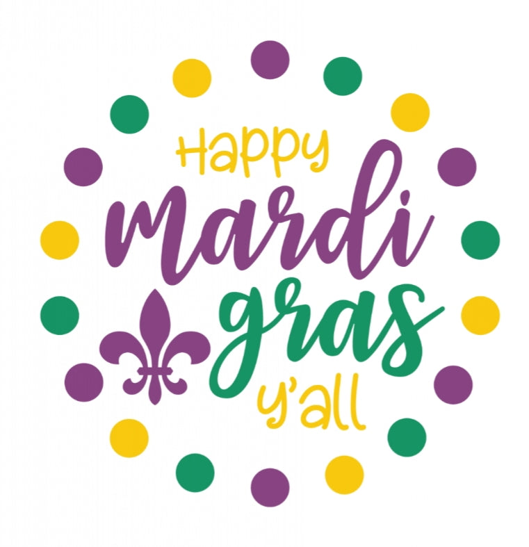 Happy Mardi Gras yall Boys Shirt Girls Shirt