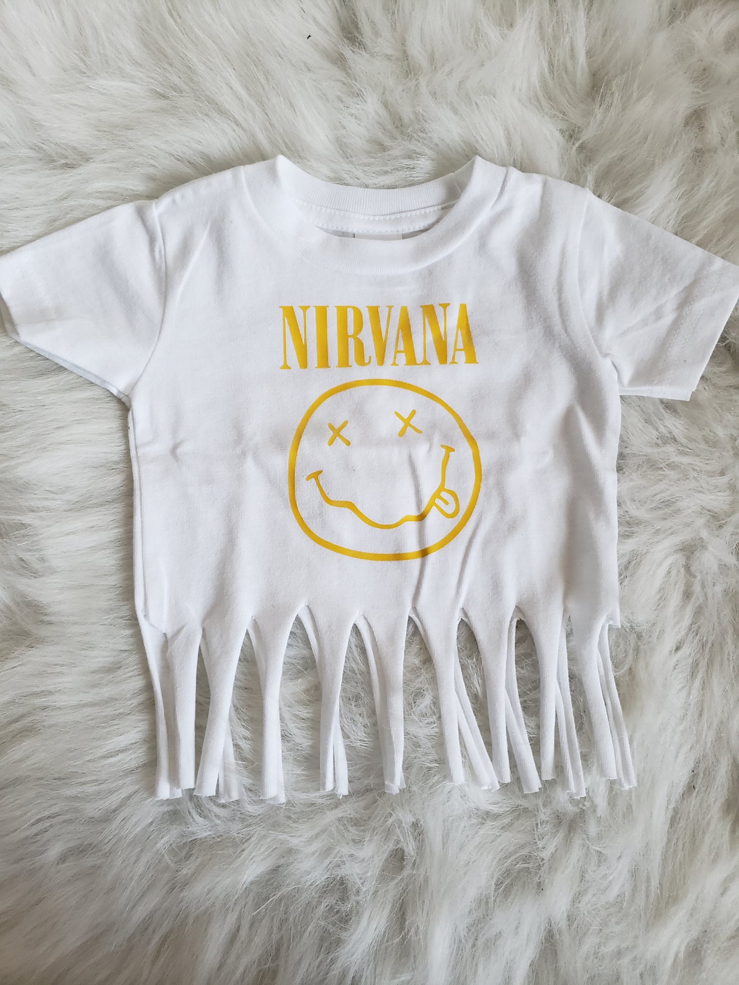 Nirvana Fringe Shirt Girls Shirt Rock n Roll