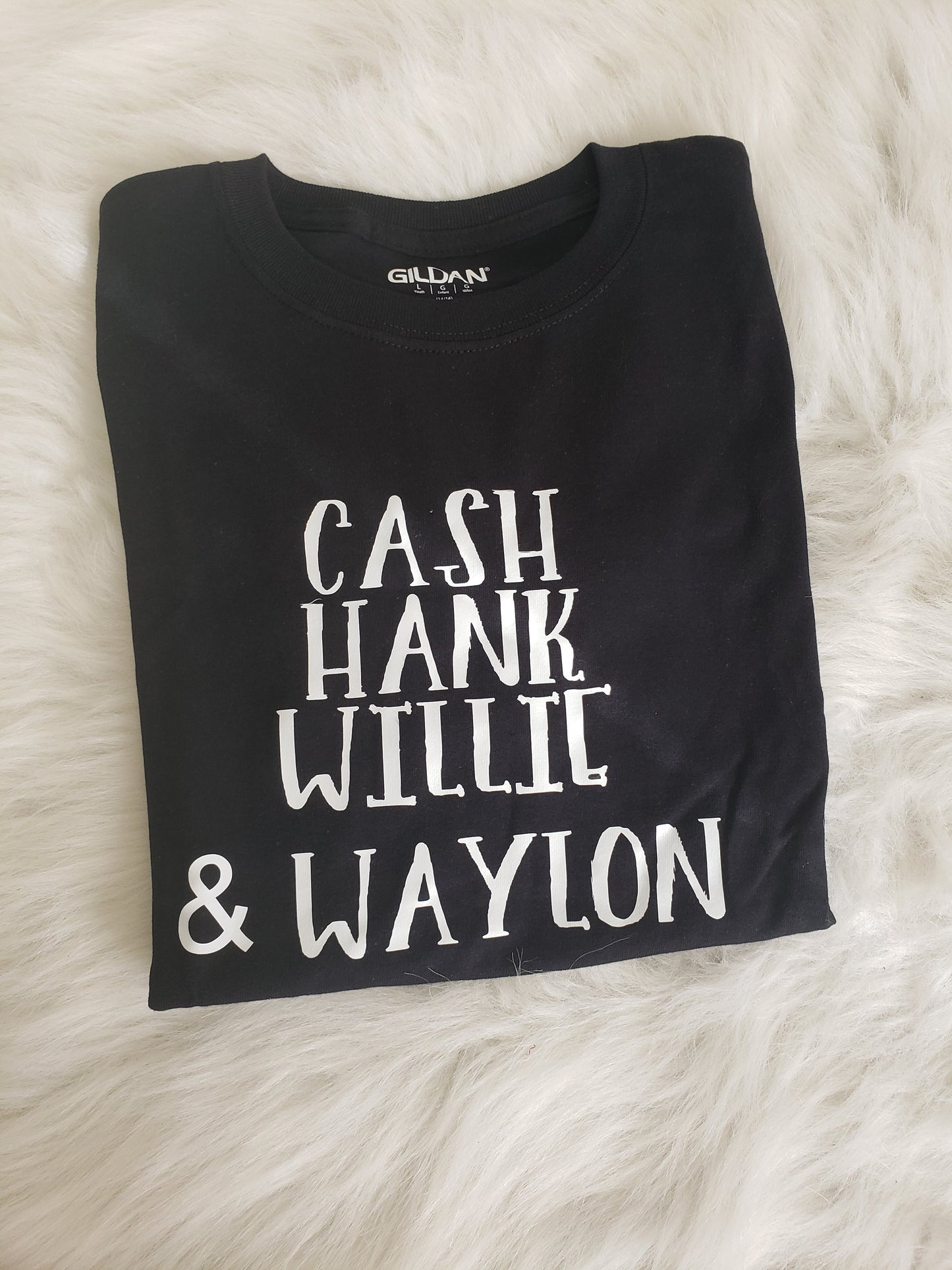 Cash Hank Willie & Waylon Girls Shirt Boys Shirt