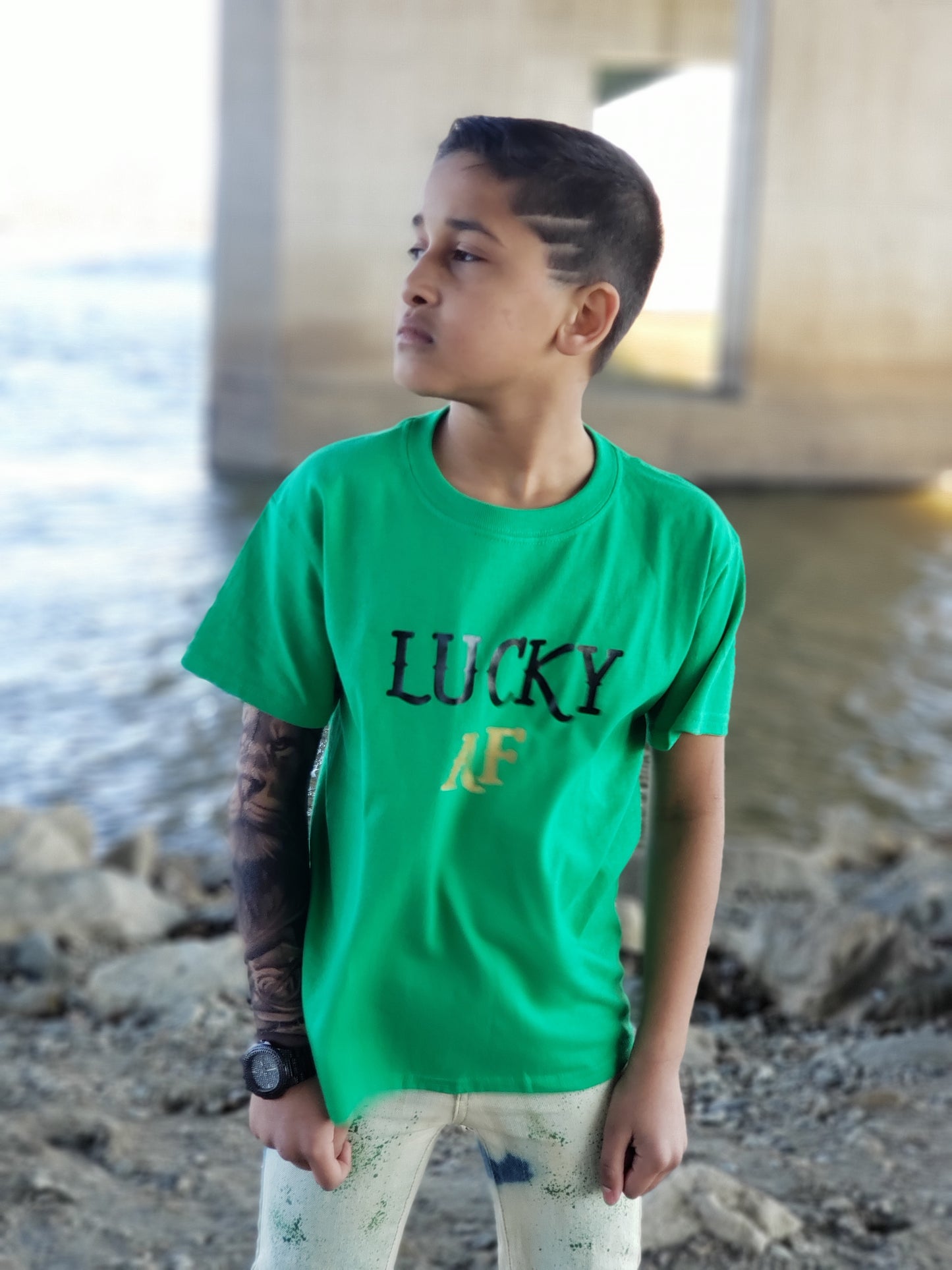 Lucky AF Boys Shirt Girls Shirt St. Patrick's
